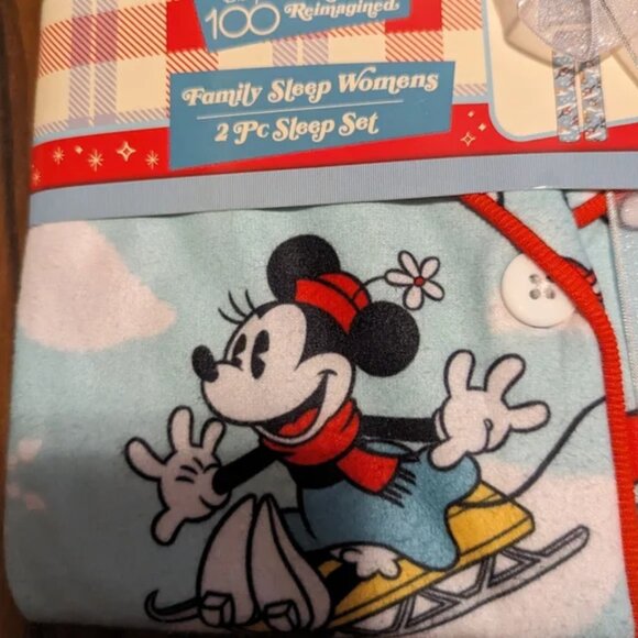 Disney 100 Retro reimagined Women's Size Medium Pajamas Brand New - Picture 3 of 9